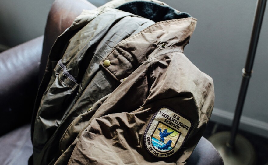 Lori Guadagno says she still wears her brother's U.S. Fish and Wildlife Service jacket.