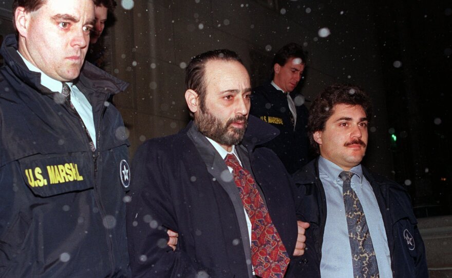 In 1993, Eddie Antar, founder of the Crazy Eddie electronics store chain, is led in handcuffs after being extradited from Israel. Thousands of the chain's commercials starred pitchman Jerry Carroll, who touted prices as "insane."
