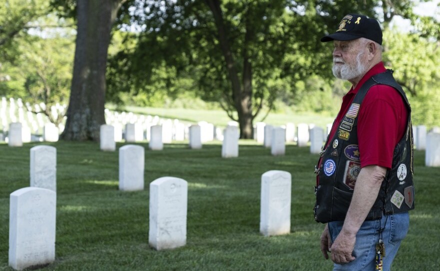 Lynn Rolf Jr., a retired Army colonel, typically spends weeks helping prepare for the Memorial Day commemoration at the Leavenworth Cemetery in Kansas.