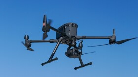 A Chula Vista Police Department drone lands on the agency's rooftop in this undated photo.