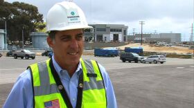 Poseidon Water Vice President Peter MacGlaggan talks about the start of operations at the Carlsbad plant on July 8, 2015.