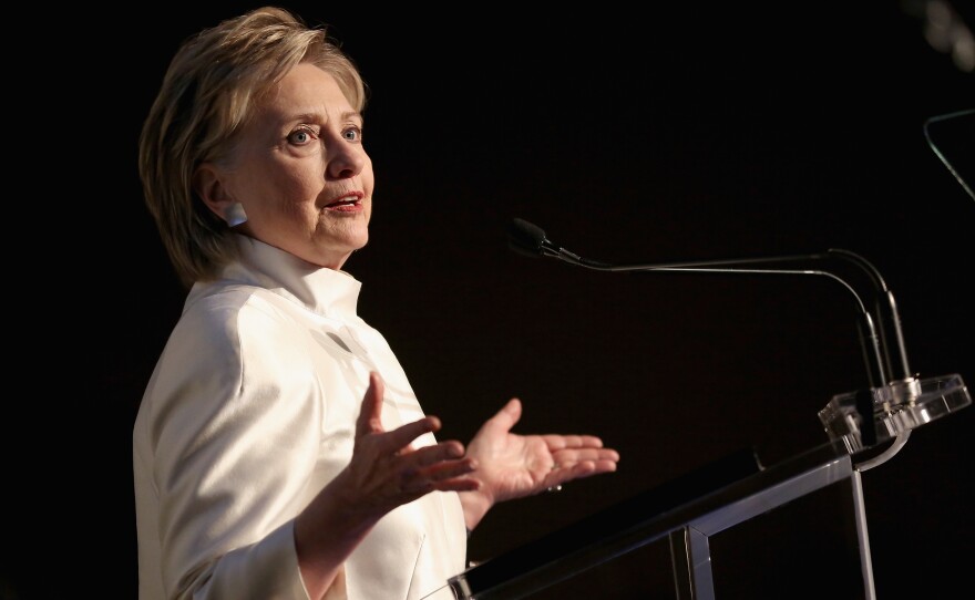Hillary Rodham Clinton speakson June 7, 2017, in New York City.