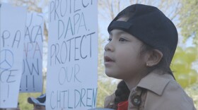 Young girl at DACA/DAPA protest in Washingon, D.C.