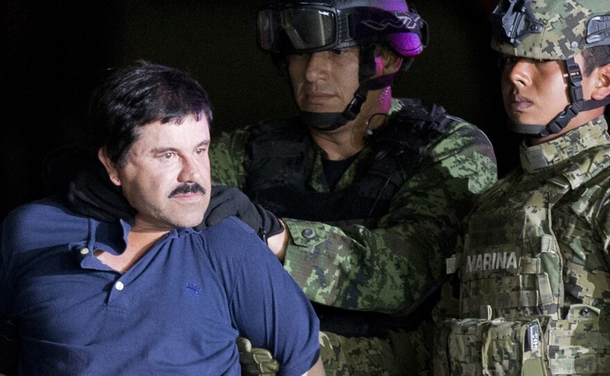Joaquín "El Chapo" Guzmán was extradited to the U.S. in 2017 after two successful escapes from Mexican prisons. On Thursday, the Justice Department announced two of his sons have been indicted on a drug conspiracy charge. Both brothers are believed to be fugitives in Mexico.