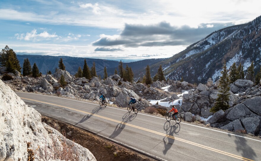 Until April 21, you can ride bicycles through parts of Yellowstone without any cars around.