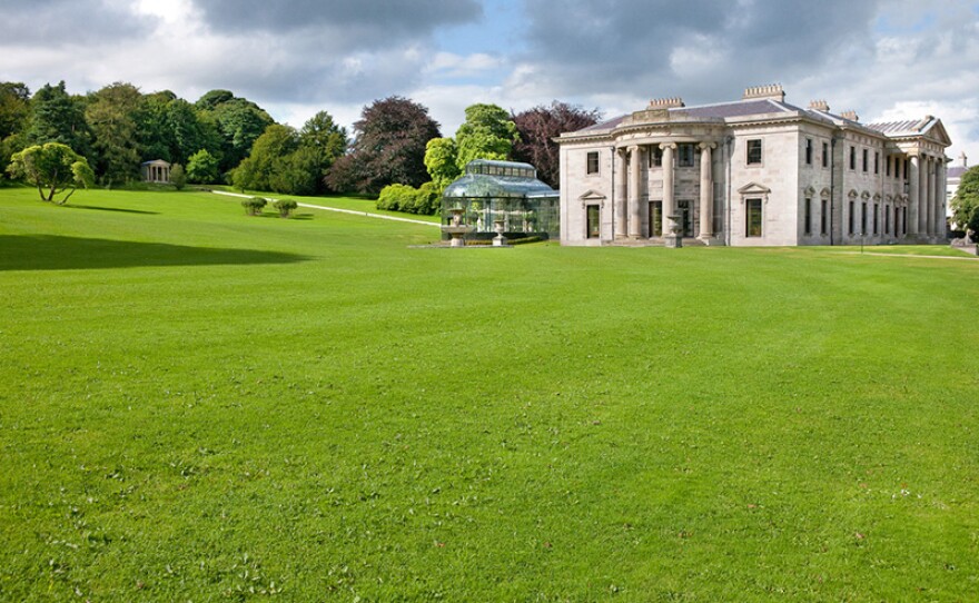 Ballyfin, County Laois, Ireland (side view of conservatory). Designed by the renowned Irish architects Sir Richard Morrison and his son William Vitruvius, it was subject to one of the most extensive renovations ever undertaken in a private house and is now regarded as one of the best hotels in Ireland.