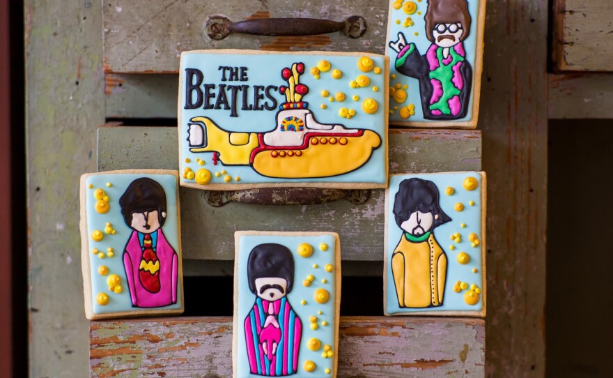 Brittanie Reed and her mother, Wendy Fitt, the two pastry chefs behind Snickety Snacks, took their inspiration for these sugar cookies from a series of Beatles finger puppets by the artist Hanasaurusrex.