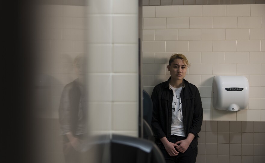 "I go to the bathroom during class instead of between because there is less of a chance of running into someone," Dani says. "I still tend to use the bathroom of my assigned gender because it's still the safest option."
