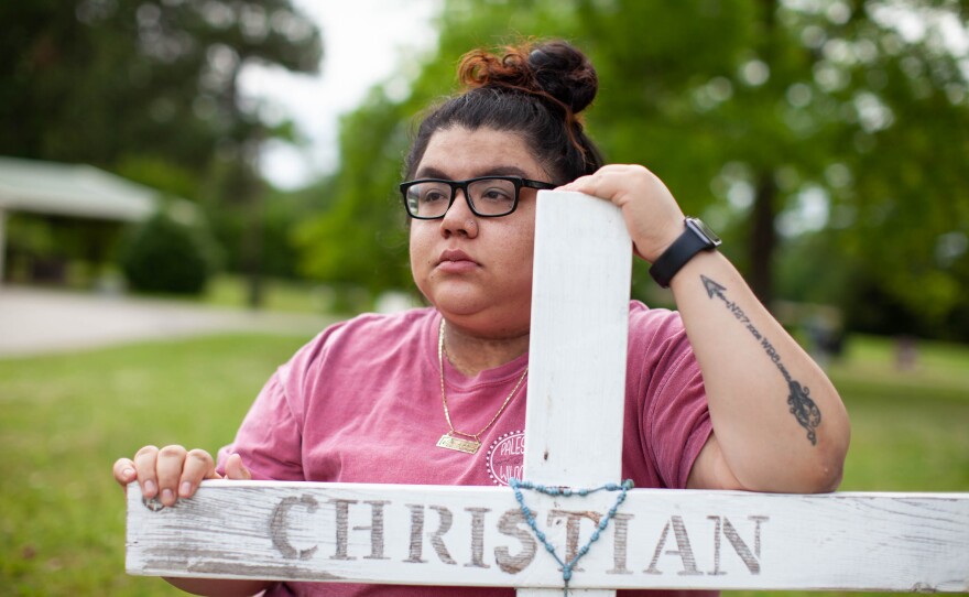 Christian's body was found by border agents. He was buried, like other migrants, as John Doe in Sacred Heart Cemetery. Zaira Gonzalez has tattooed on her left forearm the coordinates where Christian's body was discovered by border agents.