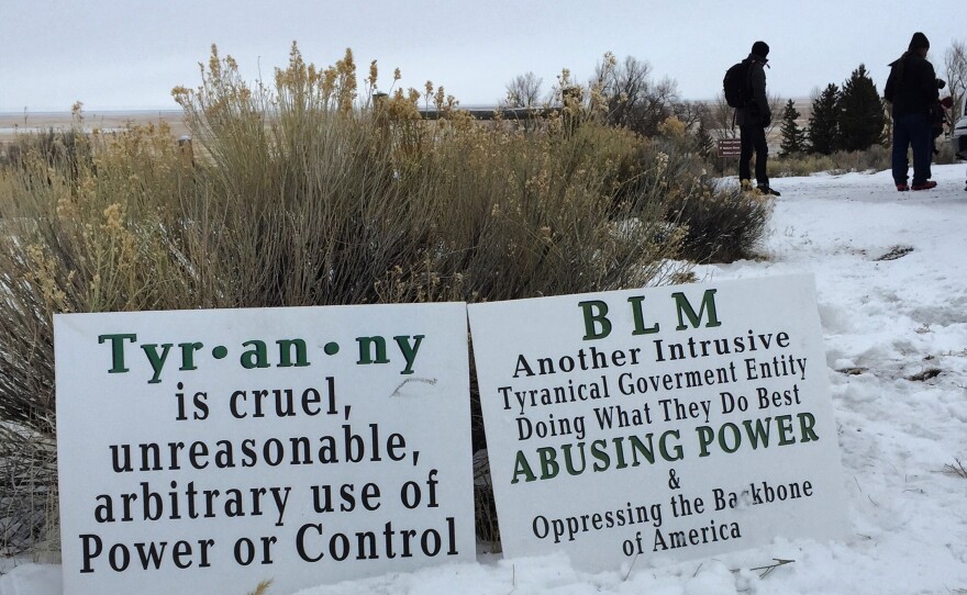 Armed militants occupying the U.S. Fish & Wildlife Service refuge in Burns, Ore., say they're protesting the federal government and how its Bureau of Land Management treats Western ranchers.