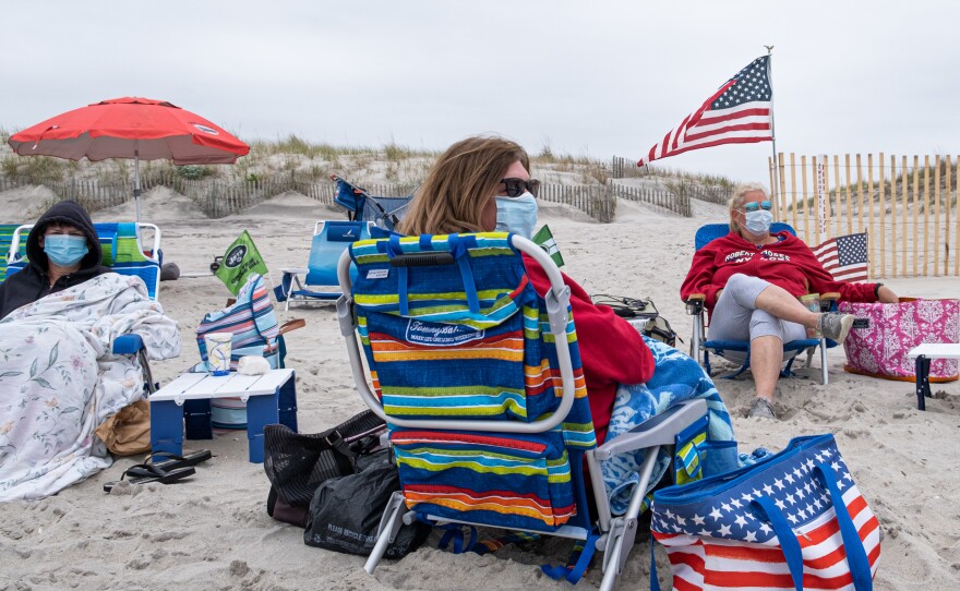 Memorial Day weekend at Robert Moses State Park on Fire Island, N.Y. As the pandemic continues, Harvard's Dr. Ashish Jha says, mask wearing, social distancing and robust strategies of testing and contact tracing will be even more important.