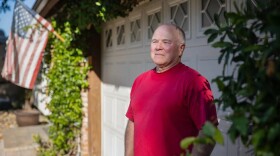 Fred Bahrke at his home in the Lakeside neighborhood of East County San Diego on Oct. 24, 2025. Bahrke plans to vote "no" on Proposition 50.