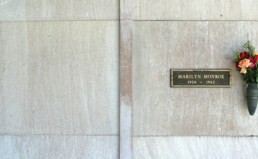 Playboy founder Hugh Hefner often spoke of how he would one day be entombed in the plot he'd bought next to Marilyn Monroe. Her crypt is at the Westwood Village Memorial Park in Los Angeles.