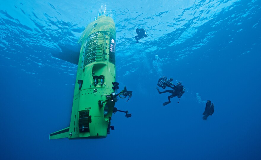 James Cameron traveled to the bottom of the Mariana Trench last year — a depth of nearly seven miles.