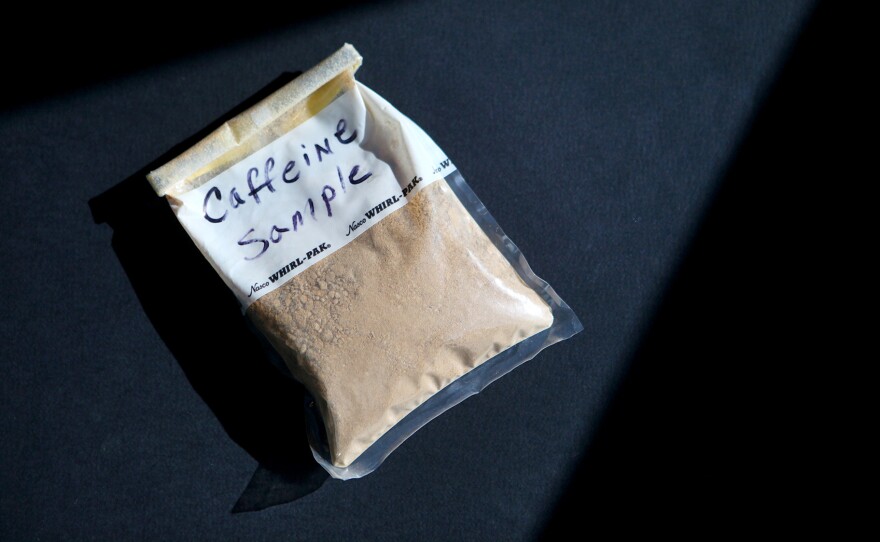 This bag contains about as much caffeine as a thousand cups of coffee.