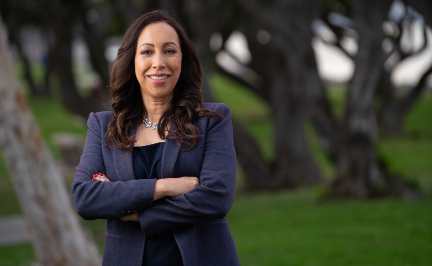Imperial Beach Mayor Paloma Aguirre stands for a portrait in this undated campaign photo.