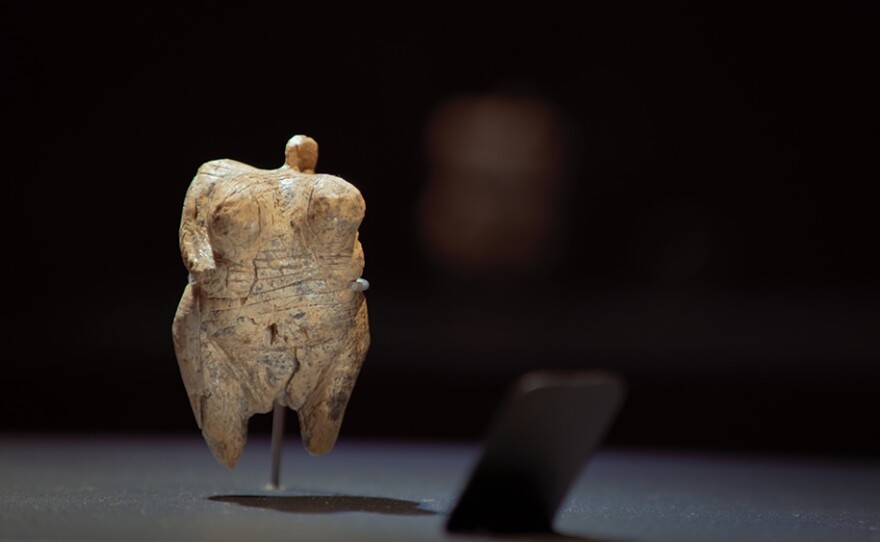 The Venus of Hohle Fels, carved from mammoth ivory, dated to 35,000 years ago