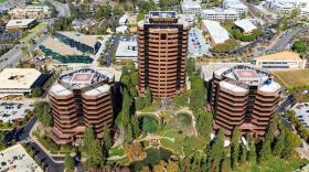 An undated aerial photo shows the San Diego plaza where Scripps Health will open its first retail clinic. 