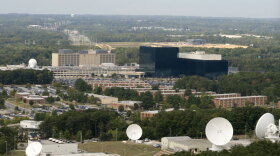 An aerial view of the super-secret NSA headquarters.