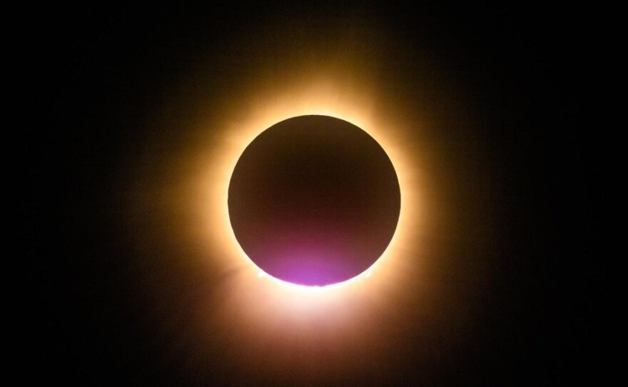 View of the eclipse from Plattsburgh, N.Y.