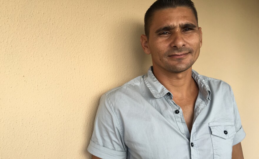 Yojany Pacheco, 33, has a degree in math, physics and IT, but says he couldn't make a decent living in Cuba. He tried and failed to reach Florida five times, but made it on his sixth try, in September.