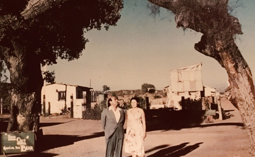 Deborah and Edmond Szekely eye their Rancho La Puerta spa in Tecate, Mexico, which is a short drive from San Diego.