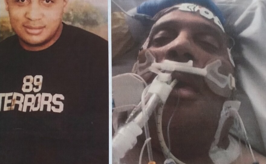 Muhammad tested positive for COVID-19 on Jan. 13, 2021. Five days later, he was sent to a hospital, where his daughter Marie Holiday saw him over a video call.