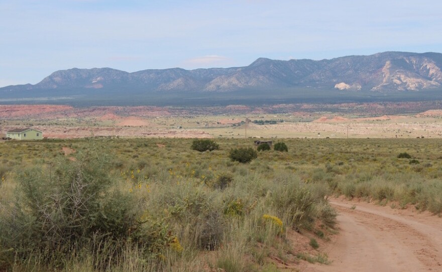 Officials with the Rural Addressing Authority must go out and find structures on tribal roads like this one to determine if they qualify for an address.