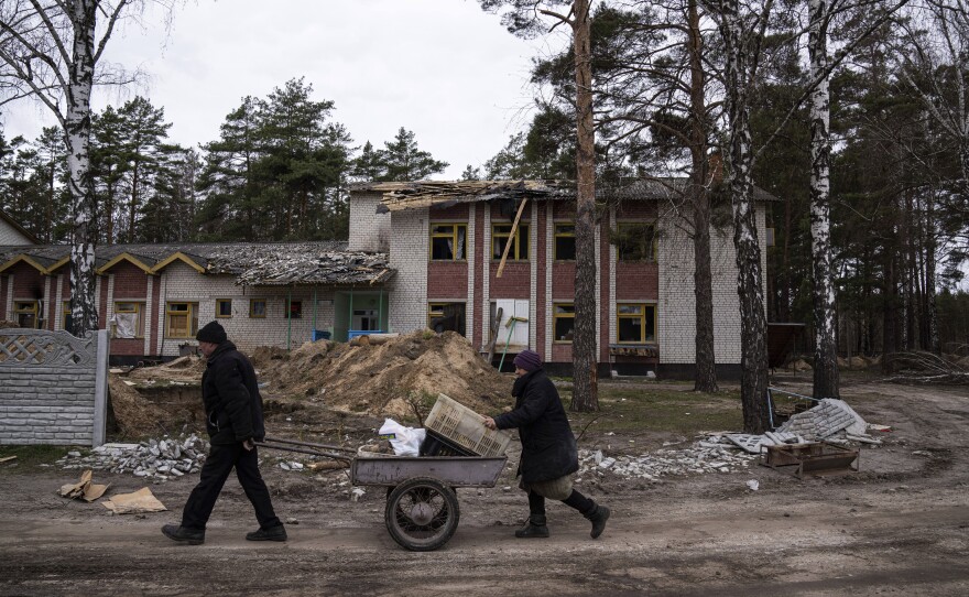 It's planting season in Ukraine right now, but many farmers are on the front lines, not on their farms.