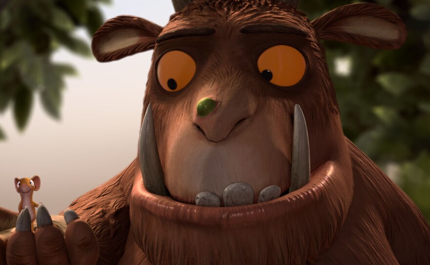 Robbie Coltrane gives voice to an imaginary creature that proves to be quite real in "The Gruffalo."