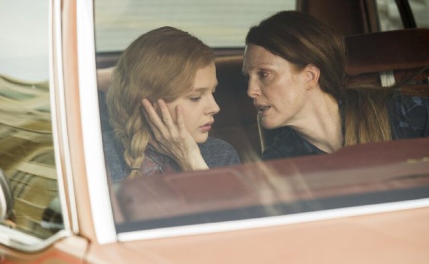 Chloe Grace Moretz and Julianne Moore as a dysfunctional daughter and mother in "Carrie."