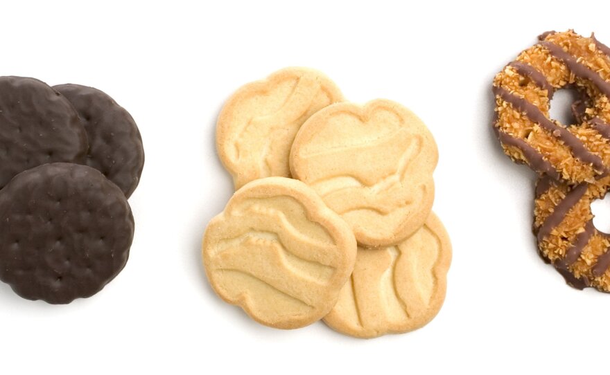 Thin mints, shortbreads and caramel delights. Danielle Lei, 13, sold 117 boxes outside a medical marijuana clinic in San Francisco.