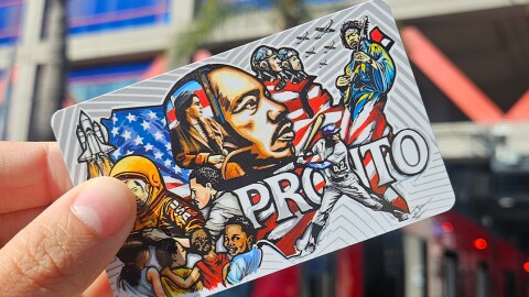 MTS' commemorative Black History Month Pronto card designed by Ibn Edwards is shown in this undated image.