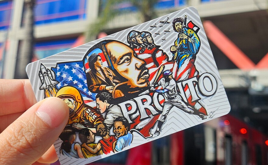 MTS' commemorative Black History Month Pronto card designed by Ibn Edwards is shown in this undated image.