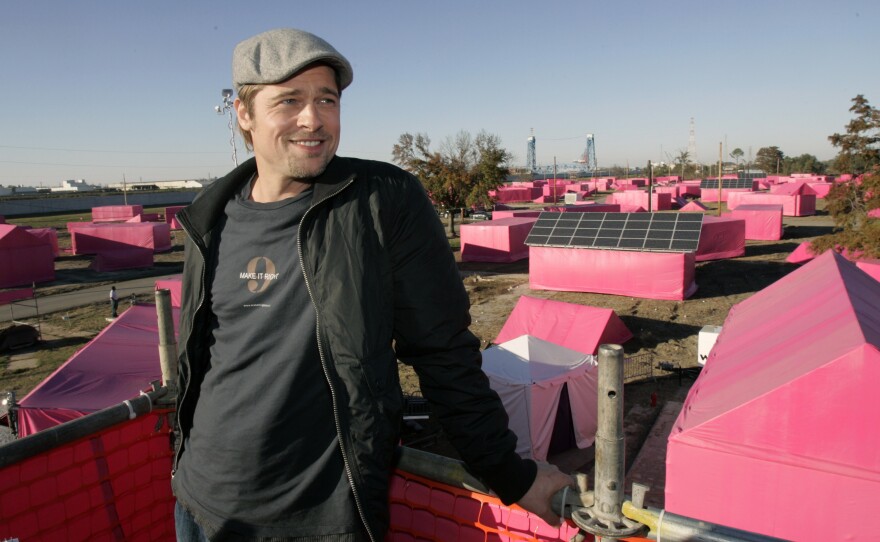 Brad Pitt talked about his plan to build homes in the Lower 9th Ward in New Orleans, in 2007. Years after the Hurricane Katrina tore through the community, some residents said in a lawsuit that their homes are falling apart.