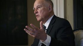 California Gov. Jerry Brown talks during an interview in Sacramento, Calif., Tuesday, Dec. 18, 2018. 