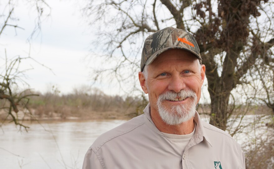 John Carlon works with River Partners, a nonprofit that does river restoration. Carlon says many of the levees are "old and outdated."