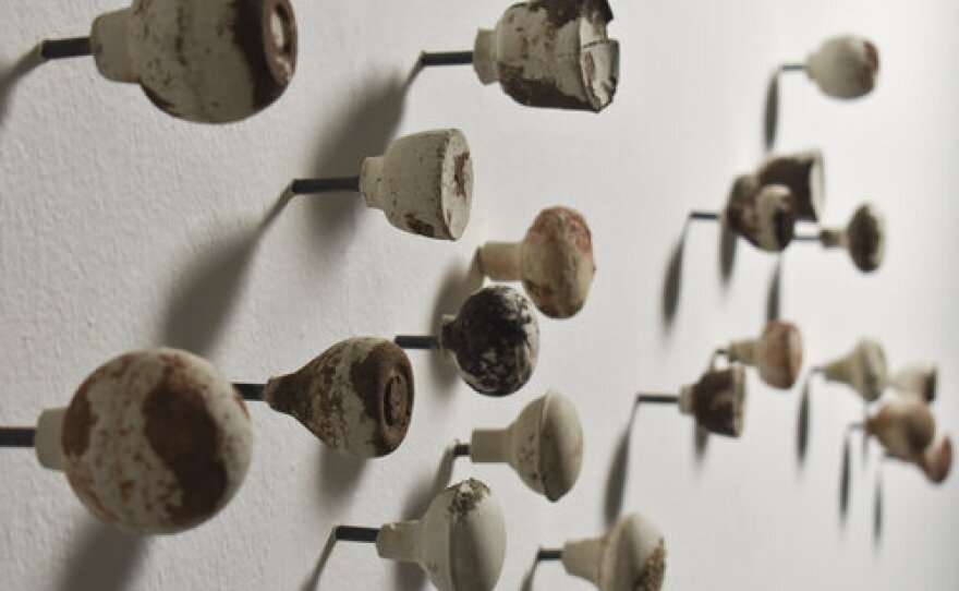 Kline Swonger's sculptural installation, "A Place Called Home," is on display now through March 7, 2021 at the William D. Cannon Art Gallery in Carlsbad.