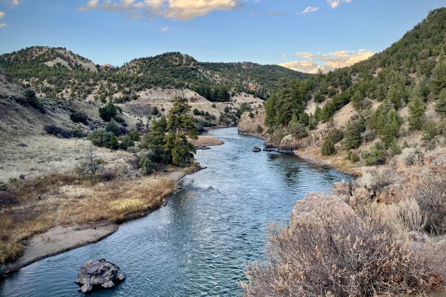 The Colorado River flows through Grand County, Colo. on Oct. 23, 2023. A new draft plan for river management shows that a wet winter and a conservation deal from California, Arizona and Nevada has eased pressure on the region's water policymakers until 2026.