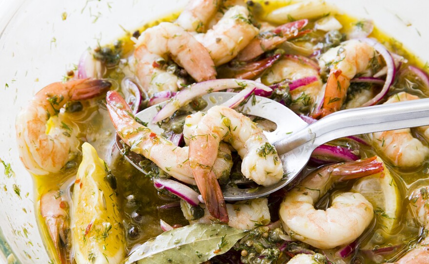 Marinated shrimp