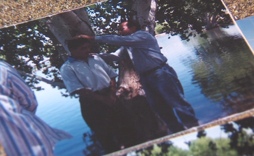 Eduardo Bohorquez baptizes a stranger in Mexico in this undated photo. 