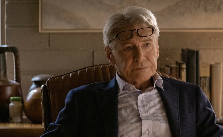 Harrison Ford in <em>Shrinking</em>.<strong> <a href="https://www.npr.org/2023/01/31/1152527309/shrinking-review-harrison-ford-jason-segel">Read a review.</a></strong>