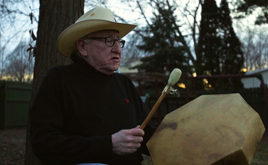 Jerry Dearly (Oglala Lakota) sings the "Songs for Adoptees"