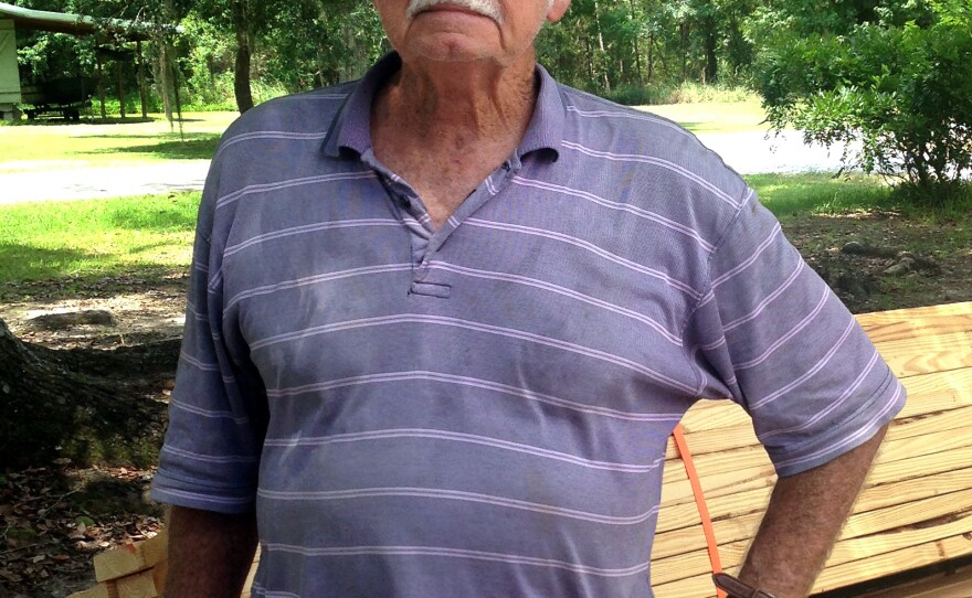 Bill Griffin, 78, is in the process of building a new home in Pearlington, Miss.