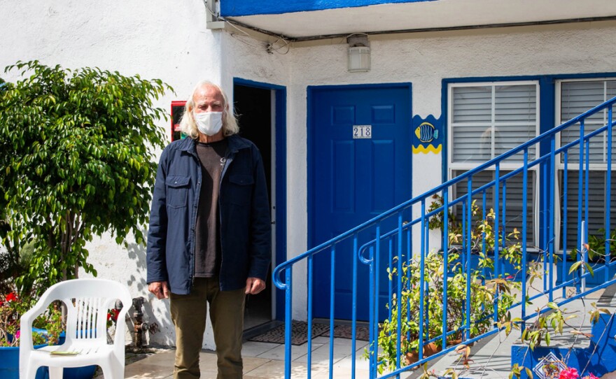 Homeless services providers say they’ve seen small miracles take place as a result of temporary housing programs that brought people indoors during the pandemic. Charles Poindexter recovered his identity after placement in a motel in Santa Monica, California.