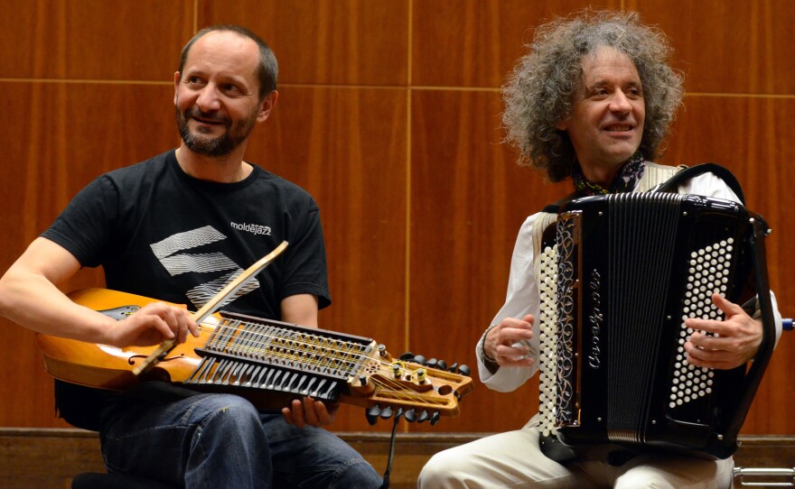 Marco Ambrosini and Jean-Louis Matinier, who respectively hail from Italy and France, are among Betto Arcos' favorite musicians currently testing the sonic limits of the accordion.