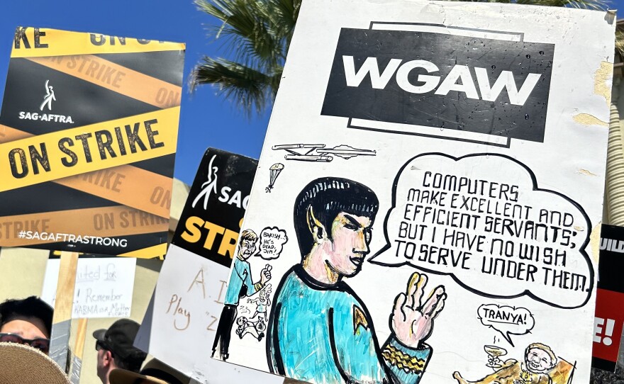 <em>Star Trek</em> Day for striking screenwriters and actors during their double strike against Hollywood studios