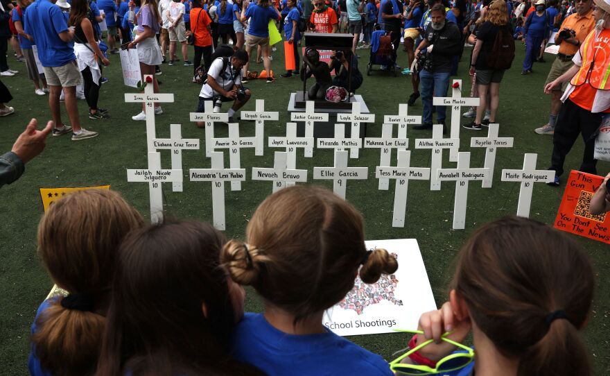 New York City: Demonstrators join the March for Our Lives rally.