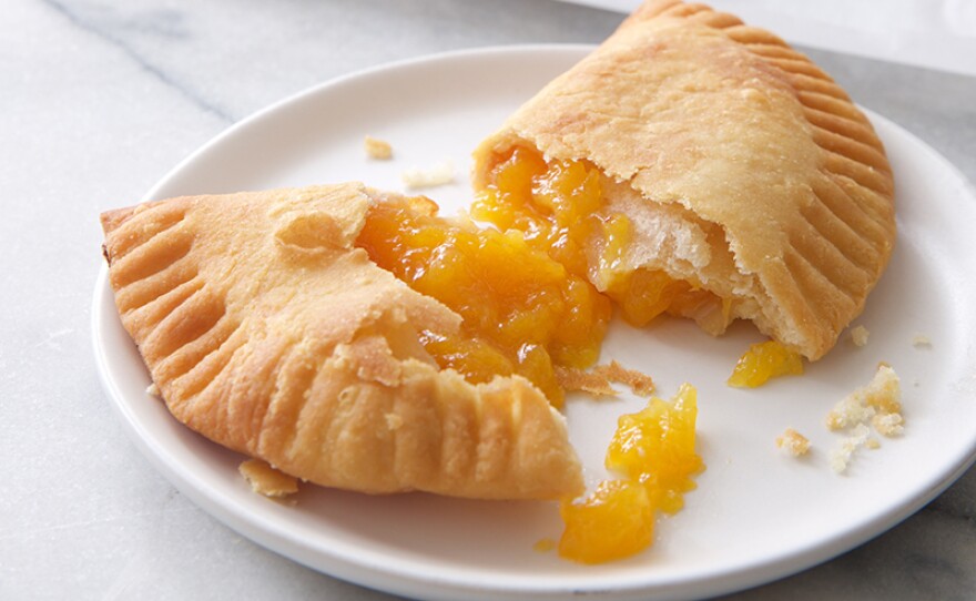 Fried peach pies.