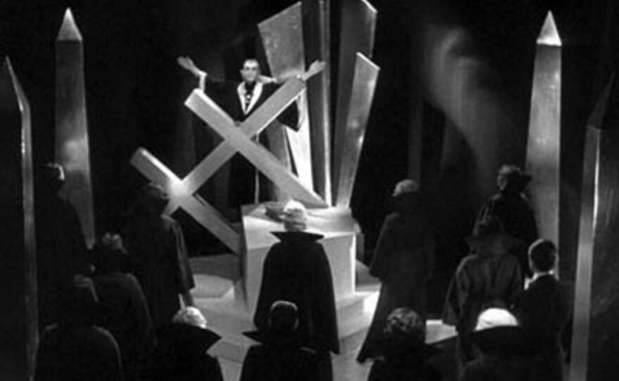 Weimar-era aesthetics inform the artistic choices in "The Black Cat."